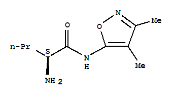 Pentanamide, 2-amino-n-(3,4-dimethyl-5-isoxazolyl)-, (2s)-(9ci) Structure,794565-18-7Structure