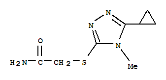 Acetamide, 2-[(5-cyclopropyl-4-methyl-4h-1,2,4-triazol-3-yl)thio]-(9ci) Structure,796064-20-5Structure