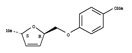 (2r,5s)-(9ci)-2,5-二氫-2-[(4-甲氧基苯氧基)甲基]-5-甲基-呋喃結(jié)構(gòu)式_796843-76-0結(jié)構(gòu)式