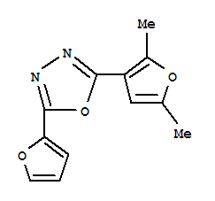 (9ci)-2-(2,5-二甲基-3-呋喃)-5-(2-呋喃)-1,3,4-噁二唑結(jié)構(gòu)式_796850-12-9結(jié)構(gòu)式