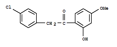 2-(4-Chlorophenyl)-1-(2-hydroxy-4-methoxyphenyl)ethanone Structure,79744-48-2Structure