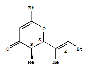 (2s,3r)-(9ci)-6-乙基-2,3-二氫-3-甲基-2-[(1e)-1-甲基-1-丁烯]-4H-吡喃-4-酮結(jié)構(gòu)式_797758-65-7結(jié)構(gòu)式