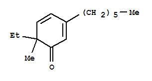 2,4-Cyclohexadien-1-one,6-ethyl-3-hexyl-6-methyl-(9ci) Structure,798553-79-4Structure