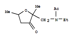 Acetamide, n-ethyl-n-(tetrahydro-2,5-dimethyl-3-oxofurfuryl)-(5ci) Structure,799248-10-5Structure