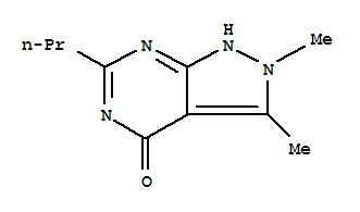 (9ci)-1,2-二氫-2,3-二甲基-6-丙基-4H-吡唑并[3,4-d]嘧啶-4-酮結(jié)構(gòu)式_799295-94-6結(jié)構(gòu)式