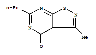 (9ci)-3-甲基-6-丙基-異噻唑并[5,4-d]嘧啶-4(3ah)-酮結(jié)構(gòu)式_799295-98-0結(jié)構(gòu)式