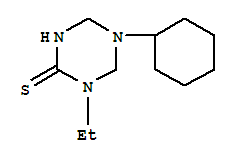 1,3,5-Triazine-2(1h)-thione,5-cyclohexyl-1-ethyltetrahydro-(9ci) Structure,799778-65-7Structure