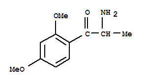 1-Propanone, 2-amino-1-(2,4-dimethoxyphenyl)- Structure,80096-52-2Structure