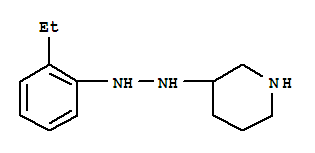 Piperidine, 3-[2-(o-ethylphenyl)hydrazino]-(8ci) Structure,801139-48-0Structure