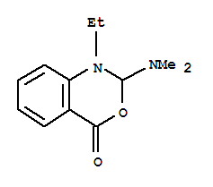 (8ci)-2-(二甲基氨基)-1-乙基-1,2-二氫-4H-3,1-苯并噁嗪-4-酮結(jié)構(gòu)式_801146-57-6結(jié)構(gòu)式