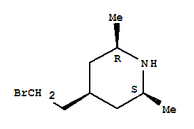 Piperidine, 4-(2-bromoethyl)-2,6-dimethyl-, cis-(8ci) Structure,801159-41-1Structure