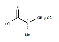 (R)-3-氯-2-甲基丙酰氯結(jié)構(gòu)式_80141-51-1結(jié)構(gòu)式