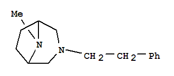 3,8-Diazabicyclo[3.2.1]octane,8-methyl-3-phenethyl-(8ci) Structure,802005-51-2Structure