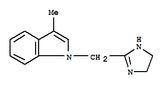 Indole, 1-(2-imidazolin-2-ylmethyl)-3-methyl-(8ci) Structure,802020-06-0Structure