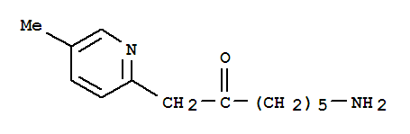 2-Heptanone,7-amino-1-(5-methyl-2-pyridyl)-(8ci)Structure,802283-55-2Structure 2-Heptanone,7-amino-1-(5-methyl-2-pyridyl)-(8ci) Structure,802283-55-2Structure