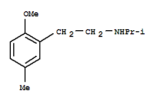 Phenethylamine, n-isopropyl-2-methoxy-5-methyl-(8ci) Structure,802317-24-4Structure