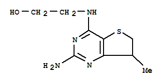 (8ci)-2-[(2-氨基-6,7-二氫-7-甲基噻吩并[3,2-d]嘧啶-4-基)氨基]-乙醇結(jié)構(gòu)式_802553-44-2結(jié)構(gòu)式