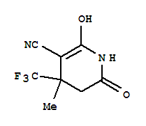 Nicotinonitrile, 1,4,5,6-tetrahydro-2-hydroxy-4-methyl-6-oxo-4-(trifluoromethyl)-(8ci) Structure,802565-31-7Structure