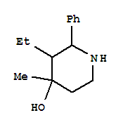 4-Piperidinol,3-ethyl-4-methyl-2-phenyl-(8ci) Structure,802576-51-8Structure