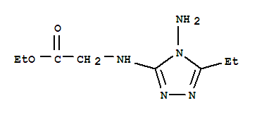 (8ci)-n-(4-氨基-5-乙基-4H-1,2,4-噻唑-3-基)-甘氨酸乙酯結(jié)構(gòu)式_802888-23-9結(jié)構(gòu)式