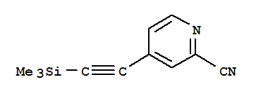 2-Pyridinecarbonitrile,4-[(trimethylsilyl)ethynyl]-(9ci) Structure,802905-85-7Structure