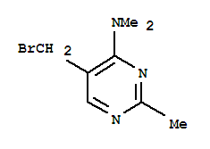 Pyrimidine,5-(bromomethyl)-4-(dimethylamino)-2-methyl-(8ci) Structure,803609-07-6Structure