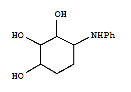 1,2,3-Cyclohexanetriol, 4-(phenylamino)-(9ci) Structure,803633-37-6Structure