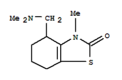 (9ci)-4-[(二甲基氨基)甲基]-4,5,6,7-四氫-3-甲基-2(3H)-苯并噻唑酮結(jié)構(gòu)式_804434-75-1結(jié)構(gòu)式