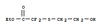 Acetic acid, difluoro[(2-hydroxyethyl)thio]-, ethyl ester (9ci) Structure,804476-64-0Structure