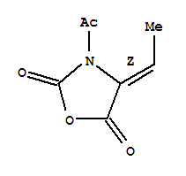 (z)-(9ci)-3-乙?；?4-亞乙基-2,5-噁唑啉二酮結(jié)構(gòu)式_80465-34-5結(jié)構(gòu)式