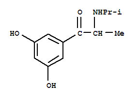 1-Propanone, 1-(3,5-dihydroxyphenyl)-2-[(1-methylethyl)amino]-(9ci) Structure,805180-86-3Structure