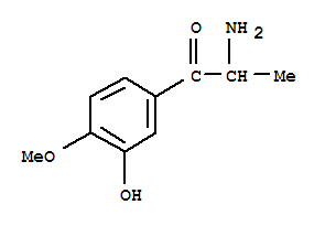 1-Propanone, 2-amino-1-(3-hydroxy-4-methoxyphenyl)- Structure,805181-49-1Structure