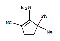 1-Cyclopentene-1-carbonitrile,2-amino-3-methyl-3-phenyl-(9ci) Structure,805246-73-5Structure