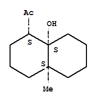 Ethanone, 1-[(1r,4ar,8ar)-decahydro-8a-hydroxy-4a-methyl-1-naphthalenyl]-, rel-(9ci) Structure,805319-35-1Structure