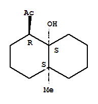 Ethanone, 1-[(1r,4as,8as)-decahydro-8a-hydroxy-4a-methyl-1-naphthalenyl]-, rel-(9ci) Structure,805319-52-2Structure