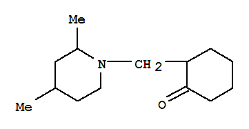 Cyclohexanone, 2-[(2,4-dimethyl-1-piperidinyl)methyl]-(9ci) Structure,805945-08-8Structure