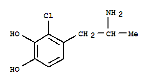 1,2-Benzenediol, 4-(2-aminopropyl)-3-chloro-(9ci) Structure,806596-38-3Structure