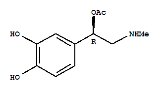 1,2-Benzenediol, 4-[(1r)-1-(acetyloxy)-2-(methylamino)ethyl]-(9ci) Structure,806641-73-6Structure