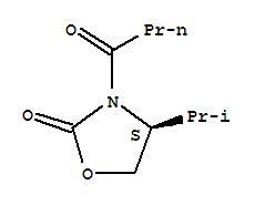 (S)-4-(1-異丙基)-3-(1-氧代丁基)-2-惡唑烷酮結(jié)構(gòu)式_80697-93-4結(jié)構(gòu)式