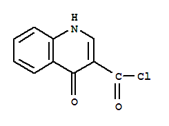 (9ci)-1,4-二氫-4-氧代-3-喹啉羰酰氯結(jié)構(gòu)式_80761-61-1結(jié)構(gòu)式