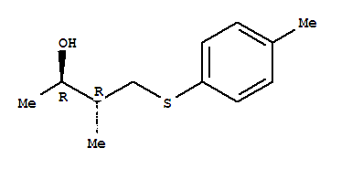 2-Butanol,3-methyl-4-[(4-methylphenyl)thio]-,(2r,3r)-rel-(9ci) Structure,808137-48-6Structure