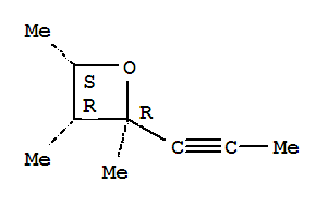 (2alpha,3beta,4beta)-(9ci)-2,3,4-三甲基-2-(1-丙炔)-氧雜環(huán)丁烷結(jié)構(gòu)式_81026-22-4結(jié)構(gòu)式