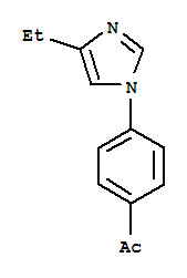 Ethanone,1-[4-(4-ethyl-1h-imidazol-1-yl)phenyl]-(9ci) Structure,810662-39-6Structure