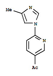 Ethanone,1-[6-(4-methyl-1h-imidazol-1-yl)-3-pyridinyl]-(9ci) Structure,810662-41-0Structure