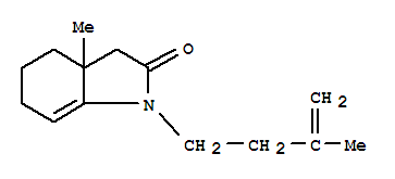 (9ci)-1,3,3a,4,5,6-六氫-3a-甲基-1-(3-甲基-3-丁烯)-2H-吲哚-2-酮結(jié)構(gòu)式_810681-58-4結(jié)構(gòu)式