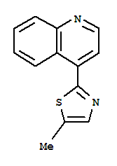 (4CI)-4-(5-甲基-2-噻唑)-喹啉結構式_810690-48-3結構式