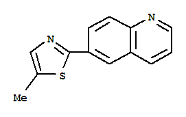 (4CI)-6-(5-甲基-2-噻唑)-喹啉結(jié)構(gòu)式_810690-55-2結(jié)構(gòu)式