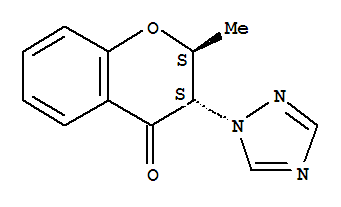 (2r,3r)-rel-(9ci)-2,3-二氫-2-甲基-3-(1H-1,2,4-噻唑-1-基)-4H-1-苯并吡喃-4-酮結(jié)構(gòu)式_810692-81-0結(jié)構(gòu)式