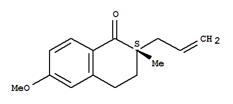 (2s)-(9ci)-3,4-二氫-6-甲氧基-2-甲基-2-(2-丙烯基)-1(2H)-萘酮結(jié)構(gòu)式_812639-16-0結(jié)構(gòu)式