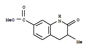 (9ci)-1,2,3,4-四氫-3-甲基-2-氧代-7-喹啉羧酸甲酯結(jié)構(gòu)式_813425-29-5結(jié)構(gòu)式